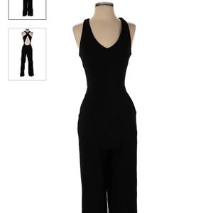 Crystal Sky Black Cross Back Jumpsuit